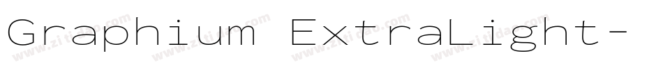 Graphium ExtraLight字体转换